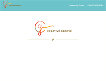 Tablet Screenshot of creativegroove.ca